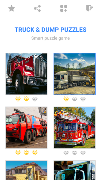 Jigsaw Truck Mosaic Puzzles - Gameplay image of android game