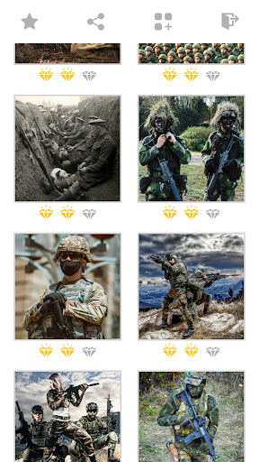 Warrior & soldier puzzles - Image screenshot of android app