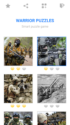 Warrior & soldier puzzles - Image screenshot of android app
