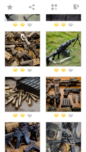 Jigsaw Weapon Mosaic Puzzles - Image screenshot of android app