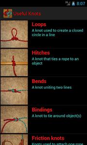 Useful Knots - Tying Guide - Image screenshot of android app
