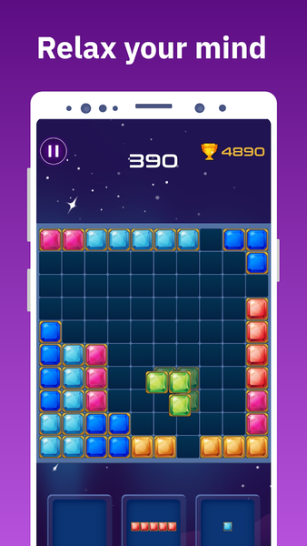 Block puzzle games, mind games - Gameplay image of android game