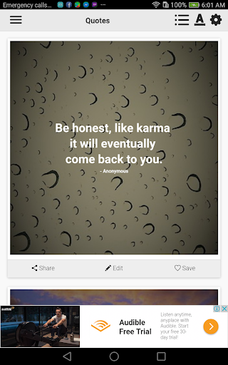 Karma Quotes - Image screenshot of android app