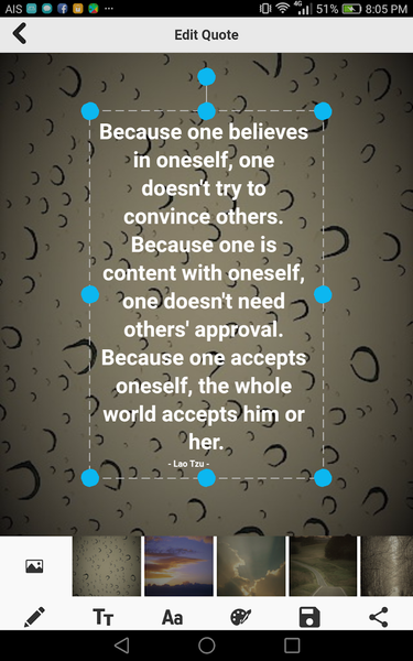 Self Confidence Quotes - Image screenshot of android app