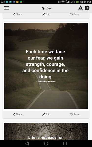 Self Confidence Quotes - Image screenshot of android app