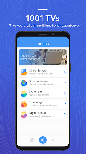 Screen Mirroring - 1001 TVs - عکس برنامه موبایلی اندروید