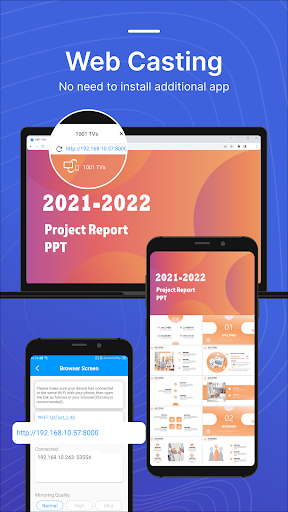 Screen Mirroring - ۱۰۰۱ TVs - عکس برنامه موبایلی اندروید