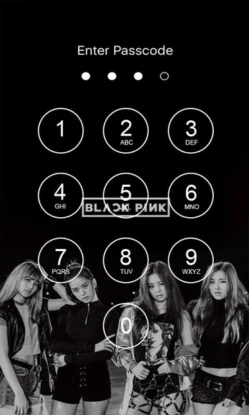 Black Pink Lock Screen - عکس برنامه موبایلی اندروید