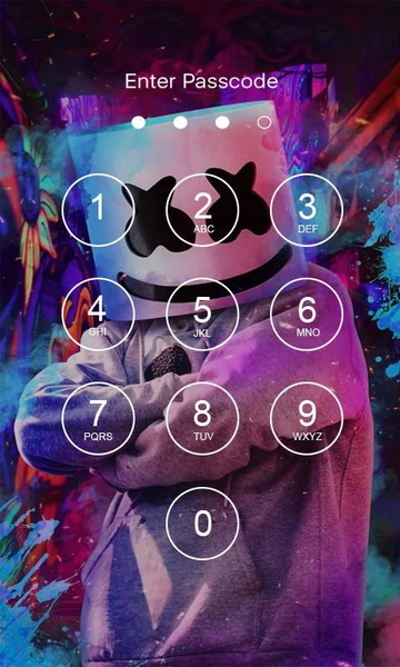 Marshmello Lock Screen - عکس برنامه موبایلی اندروید