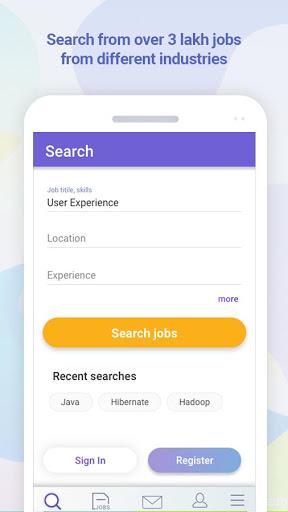 Shine.com Job Search App - Image screenshot of android app