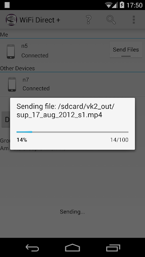 WiFi Direct + - عکس برنامه موبایلی اندروید