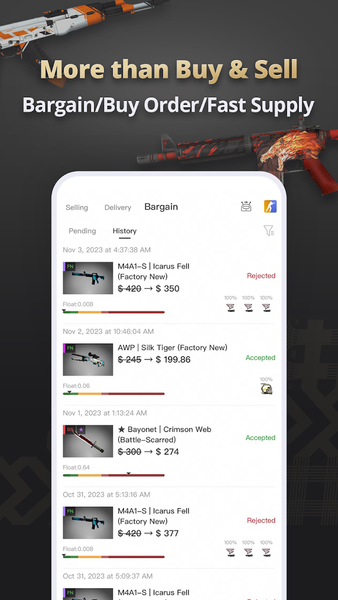 BUFF Market - Trade CS۲ Skins - عکس برنامه موبایلی اندروید