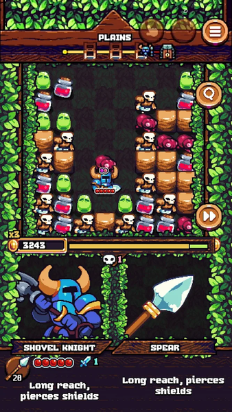 Shovel Knight Pocket Dungeon - Gameplay image of android game