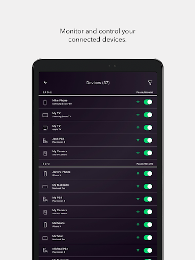 NETGEAR Nighthawk WiFi Router - Image screenshot of android app