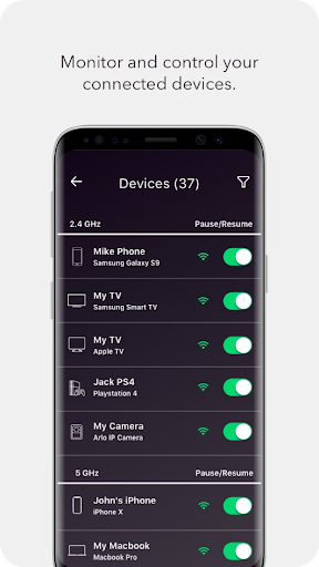 NETGEAR Nighthawk WiFi Router - Image screenshot of android app