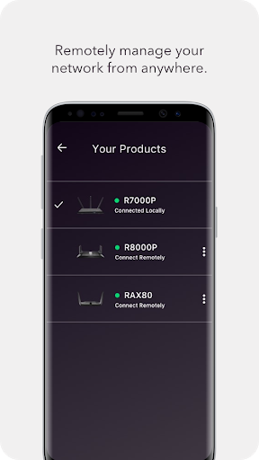 NETGEAR Nighthawk WiFi Router - Image screenshot of android app