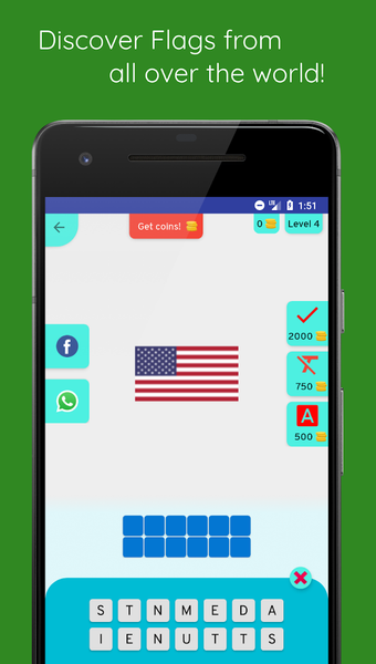 Flags Quiz - Image screenshot of android app