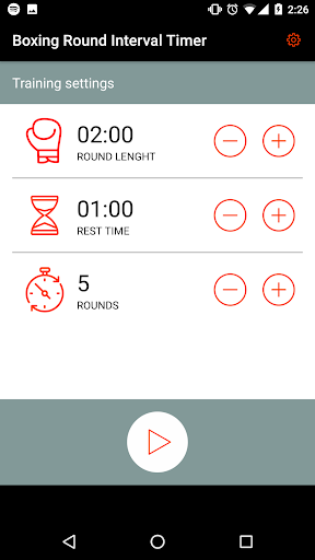 Boxing Round Interval Timer - Image screenshot of android app