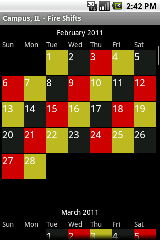 Fire Shifts - Free - Image screenshot of android app