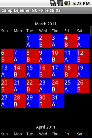 Fire Shifts - Free - Image screenshot of android app