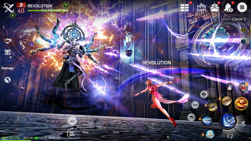 Blade&Soul Revolution - Gameplay image of android game