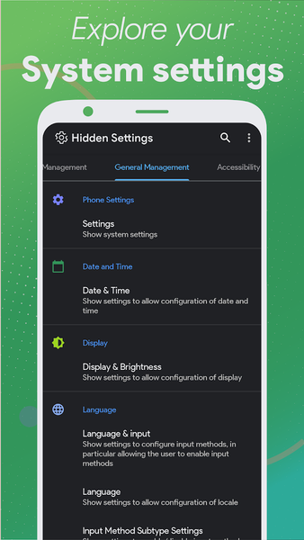 Settings: All Quick Access - Image screenshot of android app