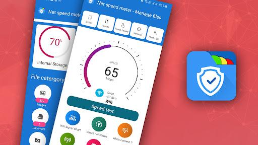 Net speed meter & Manage files - Image screenshot of android app