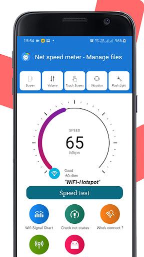 Net speed meter & Manage files - Image screenshot of android app