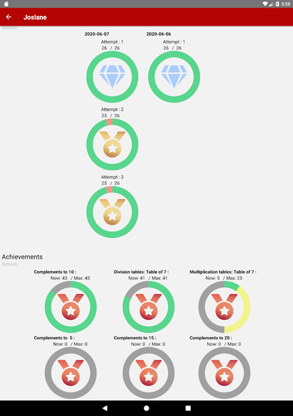 ۹x۹ - Multiplication game - عکس بازی موبایلی اندروید