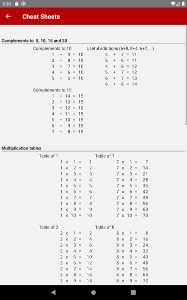 ۹x۹ - Multiplication game - عکس بازی موبایلی اندروید