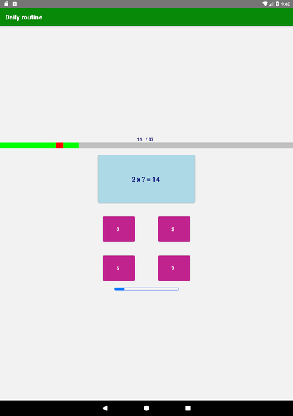 ۹x۹ - Multiplication game - عکس بازی موبایلی اندروید