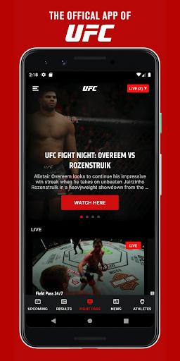 UFC - Image screenshot of android app