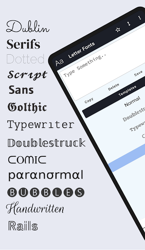 Letter Fonts - Stylish Text - عکس برنامه موبایلی اندروید