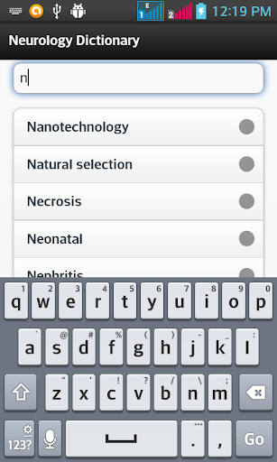 Neurology Dictionary - Image screenshot of android app