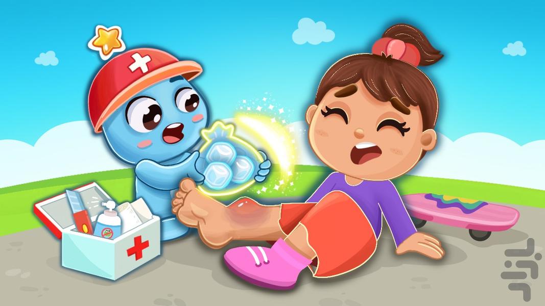 بازی آموزش مراقبتهای اولیه کودکانه - Gameplay image of android game