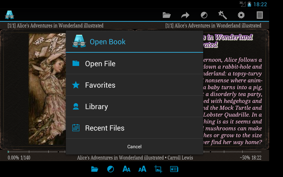 AlReader -any text book reader - عکس برنامه موبایلی اندروید