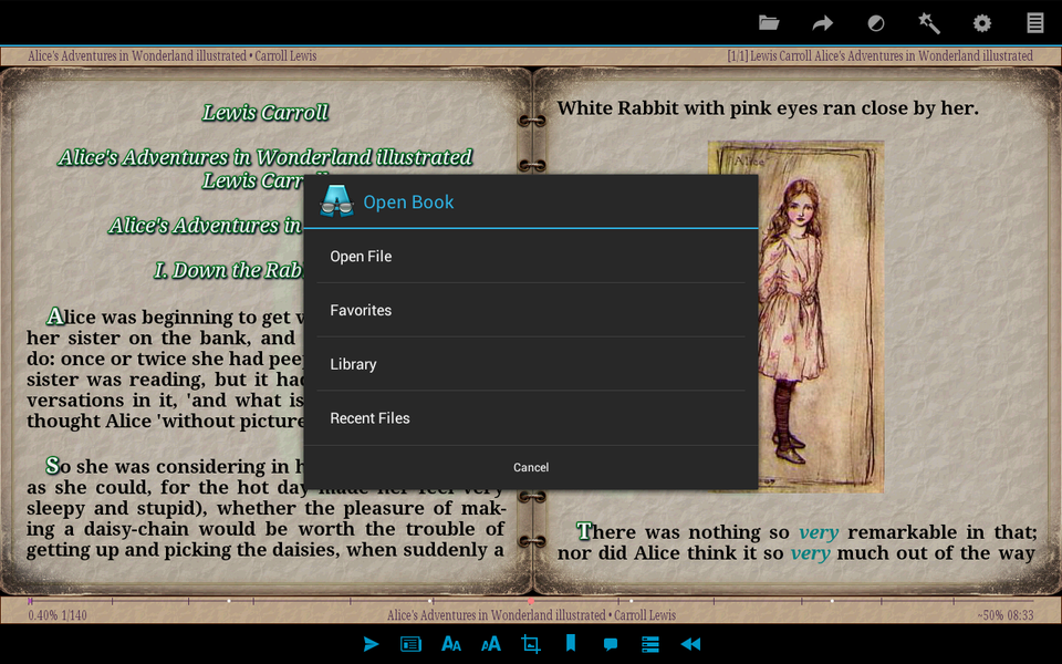 AlReader -any text book reader - عکس برنامه موبایلی اندروید