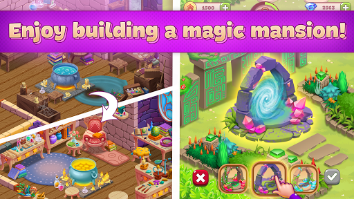 Charms of the Witch: Match 3 - Gameplay image of android game