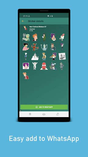 New Cute Cartoon Stickers WAStickerApps – استیکر واتساپ کارتونی - عکس برنامه موبایلی اندروید