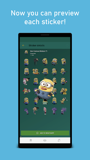 New Cute Cartoon Stickers WAStickerApps – استیکر واتساپ کارتونی - عکس برنامه موبایلی اندروید