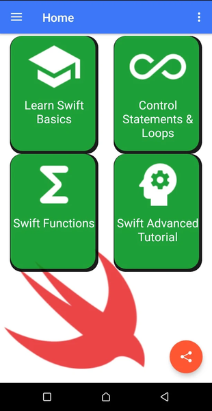 Learn Swift Programming - Image screenshot of android app