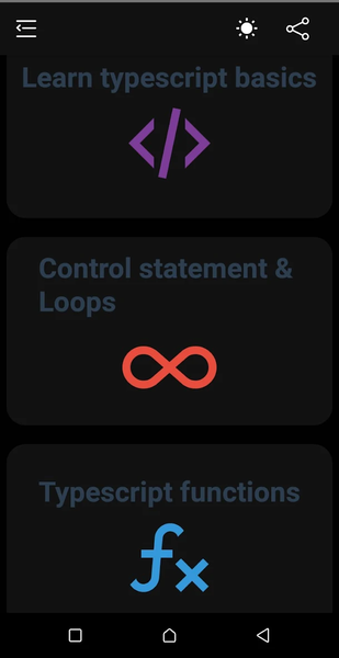 Typescript language - عکس برنامه موبایلی اندروید