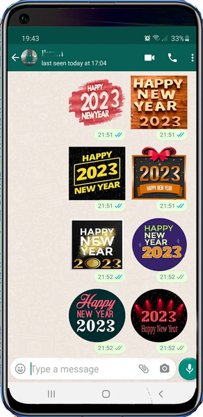 Happy New Year Stickers 2026 - Image screenshot of android app