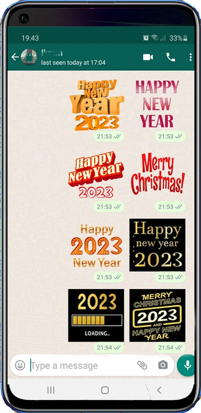 Happy New Year Stickers 2026 - Image screenshot of android app