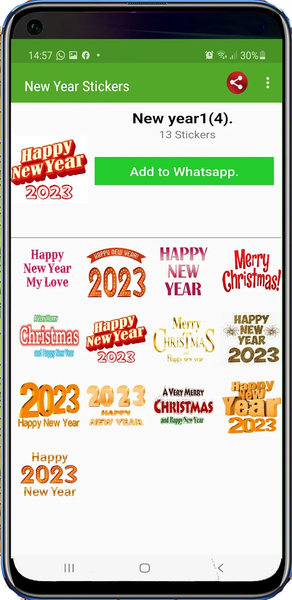 Happy New Year Stickers 2026 - Image screenshot of android app