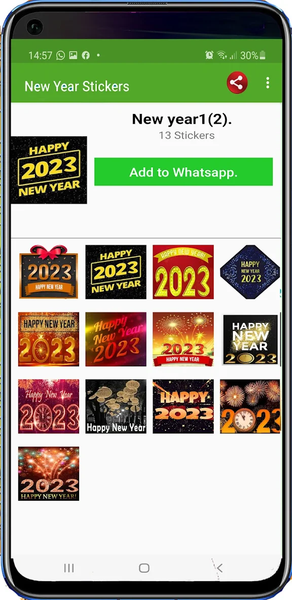 Happy New Year Stickers 2026 - Image screenshot of android app