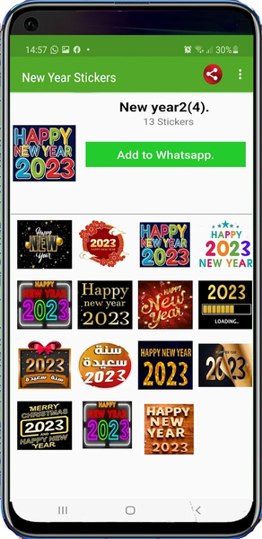 Happy New Year Stickers 2026 - Image screenshot of android app