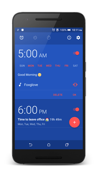 Alarm Clock - عکس برنامه موبایلی اندروید