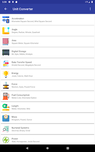 Unit Converter - Image screenshot of android app