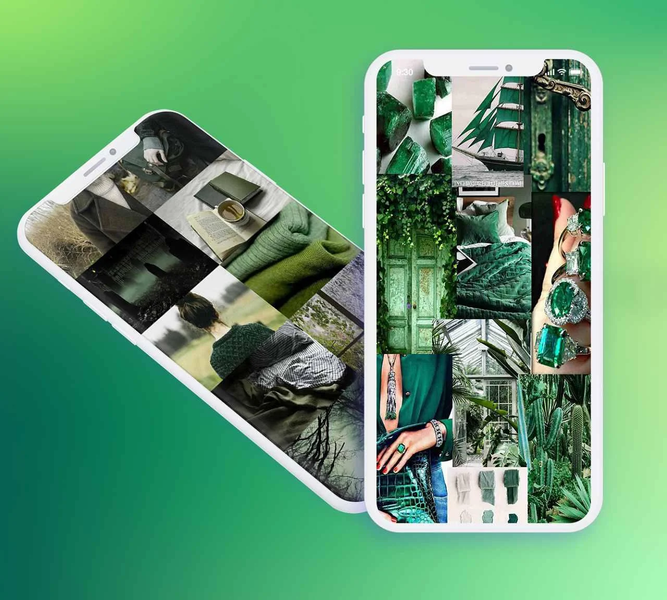 Green Aesthetic Wallpaper - Image screenshot of android app